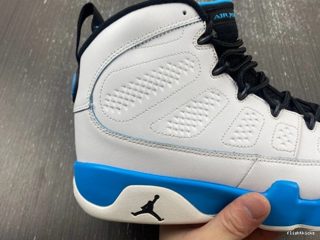 9 Air Powder Jordan Blue FQ8992-101 0817